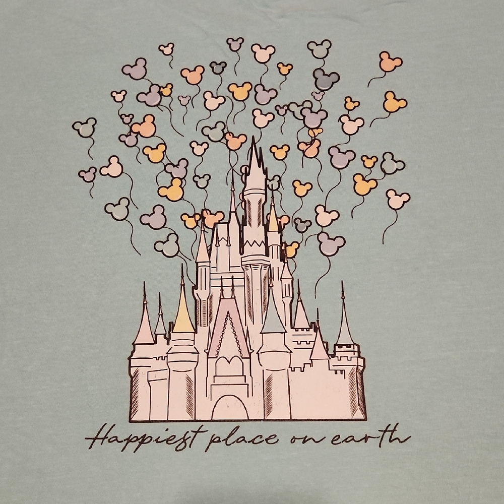 Comfort Colors Seafoam Blue-Green Custom Disney Short-Sleeve Tee, 3XL